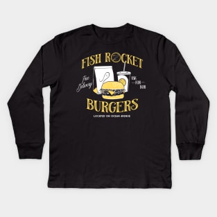 Fish Rocket Burgers Kids Long Sleeve T-Shirt